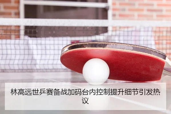 林高远世乒赛备战加码台内控制提升细节引发热议